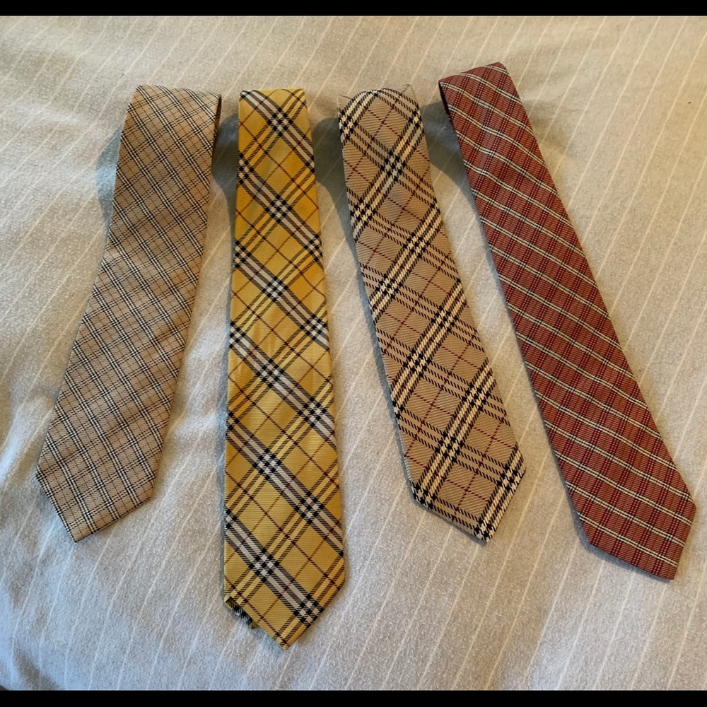100% Silk Authentic Burberry Ties